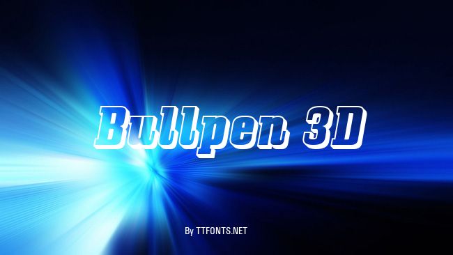 Bullpen 3D example